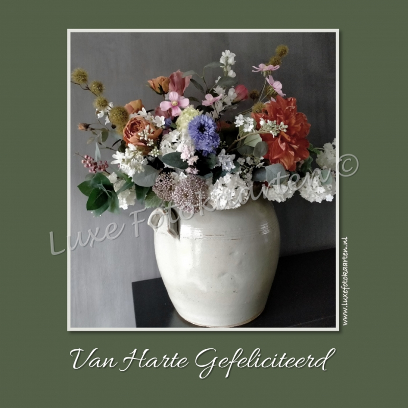 Gefeliciteerd Algemeen - groenluik droogbloemen